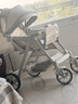 亿宝莱（yibaolai） 婴儿推车高景观可坐可躺轻便携式折叠小孩宝宝伞车bb双向婴儿车 尊享银灰+坐躺+折叠+双向推行+网布一体+四轮高配 实拍图