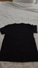 立蒙（LIMENG）男女装素色180g全棉短袖t恤圆领宽松体恤打底衫 黑色 L 实拍图