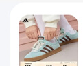 adidas「T头鞋」VL COURT复古休闲板鞋德训鞋男女阿迪达斯轻运动   浅闪光蓝/棕色/淡绿 (推荐女生买小半码)   36.5 实拍图