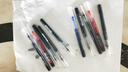 得力（deli）速干直液笔 0.5mm全针管中性笔 软胶护套商务办公学生水笔走珠笔刷题笔 7黑2红1蓝 SF358-A 实拍图