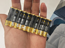 双鹿 7号电池10粒 七号碱性 适用于体温计/遥控器/鼠标键盘/电子秤/血氧仪/耳温枪等 LR03/AAA 实拍图