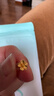 谢瑞麟（TSL）黄金耳钉磨砂朱槿花朵足金耳饰YM352 约0.75g生日 实拍图