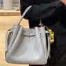 Tory Burch  汤丽柏琦  ROMY 手提菜篮子水桶包女包TB 166982 浅奶油白 921 OS 实拍图