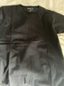 MARKLESS【安心品质】纯棉亲肤T恤男士纯色短袖打底衫5630 深夜黑 L 实拍图