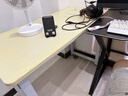甄严选电脑桌台式电竞桌椅套装组合桌子办公家用桌学习桌书房书桌写字桌 【黑架+黑碳纤纹面】单桌120*60 实拍图