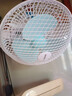 澳柯玛（AUCMA）加长电线电风扇/办公室迷你小风扇/风扇宿舍/台式桌面床上/家用电扇台扇/金属网小夹扇/壁扇 实拍图