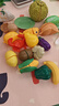 欣格儿童过家家切蔬菜水果玩具切切乐可剥仿真橘子收纳桶40件生日礼物 实拍图