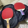 红双喜 二星级乒乓球拍横直拍套装H2（横直 附拍包乒乓球） 实拍图