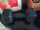 华亚（HUAYA） 哑铃环保包胶六角手铃男士家用健身器材 5KG 一对（2.5KG*2只） 实拍图