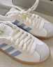 adidas「T头鞋」VL COURT 2.0复古休闲板鞋德训鞋阿迪达斯轻运动   汉玉白/蓝色/金色 (推荐女生买小半码)   38 实拍图