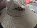 大董渔夫帽登山帽男夏季防晒遮阳帽女户外徒步露营帽子防紫外线太阳帽 雪山-卡其 均码（59以内）可定制LOGO 实拍图