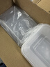 京东京造 一次性饭盒餐盒打包食品级可微波方形带盖烧烤露营900ml【50套】 实拍图