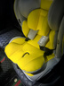 Heekin德国 儿童安全座椅汽车用0-4-12岁婴儿宝宝360度旋转ISOFIX硬接口 时尚黄(ISOFIX+360度旋转) 实拍图