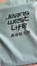 JEANSWEST LIFE真维斯无帽卫衣男春秋季宽松打底外套倒三角设计重磅圆领上衣男 实拍图