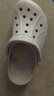 卡骆驰（CROCS）贝雅卡骆班洞洞鞋轻便耐磨一脚蹬休闲鞋女鞋时尚沙滩鞋|205089 冬日白/彩色-1LI 36 /37(220mm) 实拍图