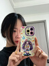 圣图朗新款17苹果16多巴胺女孩iphone15promax可爱14plus手机壳12卡通11高级感XS全包液态硅胶软13防摔套 液态硅胶-捧花女孩-古董白  iPhone 16 pro 实拍图