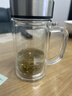 富光拾喜双层玻璃杯男女办公带手柄带滤网便携大容量泡茶杯子350ml本色 实拍图
