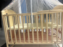 优乐博（ULOP）婴儿床实木无漆可移动拼接宝宝床多功能带尿布台新生儿bb摇摇床 婴儿床[送皇冠5件套+蚊帐+棕垫] 实拍图