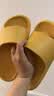 朴西香蕉船凉拖鞋女士浴室不易滑居家室内四季情侣拖鞋男 黄色 39-40 实拍图