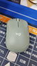 罗技（Logitech）M221 轻音鼠标 无线鼠标 办公鼠标 对称鼠标 带无线微型接收器 薄荷绿 实拍图