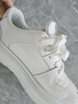 回力小白鞋女款2025新款秋冬爆款鞋子女鞋配裙子百搭运动厚底板鞋 白色 脚胖脚宽拍大一码 【4厘米超轻底】 40 实拍图