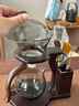 SYANF玻璃自动茶具套装整套懒人泡茶神器高档家用磁吸泡茶壶茶具三件套 1青灰-五福自动茶具+元舍五配件 实拍图