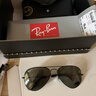 雷朋（RayBan）经典飞行员系列太阳镜开车骑行墨镜男女户外眼镜0RB3025礼物 002/58黑色镜框偏光镜片 尺寸58 实拍图