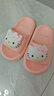 猪爸爸儿童拖鞋女童夏季2025新款室内防滑6-12岁三丽鸥宝宝亲子拖鞋粉18 实拍图