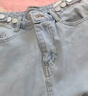 翊尚美高腰牛仔裤女薄款直筒宽松阔腿裤子女夏季新款休闲裤女学生小个子 浅复古蓝【三扣腰围可调节】 30 【推荐131-140斤】 实拍图