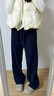 自由系阔腿裤女春季新款高腰显瘦宽松垂感香蕉直筒窄版羊毛休闲裤子 实拍图