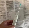 飞利浦（PHILIPS）声波电动牙刷钻石3系 5倍洁齿 5种模式 洁净刷头*2  生日礼物情侣送男生/女友  HX5161/05抹茶绿 实拍图
