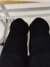 浪莎欧棉绒阔腿裤女加绒加厚高腰窄版显瘦直筒休闲裤宽松垂感拖地裤子  黑色春秋-常规 M 建议96-110斤 实拍图