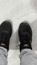 安踏男鞋运动鞋男春夏季男士软底网面透气跑步鞋休闲鞋皮面防水鞋子男 (夏季网面透气)黑/金属金 41 （8码） 实拍图