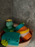 Hape(德国) 儿童洗澡沐浴玩具 抚触按摩游泳玩具海洋伙伴戏水乐 E0226 实拍图