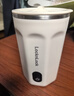 乐扣乐扣自动搅拌杯磁力电动咖啡杯可搅拌豆浆316不锈钢杯水杯直饮杯 白色 400ml 实拍图
