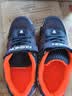 李宁热断码男童鞋子中大童透气网面2026春季儿童皮面运动休闲跑步鞋 1712深蓝橘单网 34 实拍图