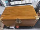 至尚自然（ZHISHANGZIRAN）香樟木箱子全樟木实木雕刻龙凤箱子嫁妆衣物储藏收藏防虫防蛀防潮 素面老樟色包角（50*30*25） 实拍图
