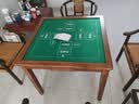YOIK实木掼蛋专用桌麻将扑克比赛棋牌桌不挡腿单桌90*90cm 实拍图