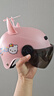 车赞儿童头盔夏季电动车头盔四季通用小孩头盔卡通男女孩保暖可爱安全 3C粉色头盔猫咪（送耳朵2-10岁） 实拍图