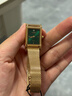 西铁城（CITIZEN）手表 Juicy Tint系列石英不锈钢表带时尚简约女表 EJ6123-81W 复古绿方盘 实拍图