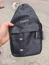 新款牛津布包潮流商务胸包男女单肩包帆布休闲背包防刮耐磨斜挎包 黑色【简约时尚】 实拍图