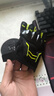 夏季半指摩托车手套骑行半指透气机车赛车耐磨防滑防摔机车手套男 绿色 L 实拍图