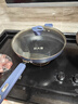 炊大皇炒锅不粘锅易洁少油烟平底炒菜锅煎锅32cm磁炉通用深蓝SL32CG 实拍图