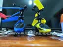 感应遥控飞机直升机悬浮儿童小型无人机充电飞行器模型男孩玩具 直升机蓝色-彩盒装【送充电线】 实拍图