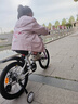 凤凰（Phoenix）儿童自行车脚踏车自行车3-6-10-18岁童车双碟刹带辅助轮18寸紫色 实拍图