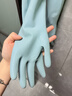 添赞（Titanfine）添赞加长家务乳胶手套1副S码清洁洗衣家用耐磨防水套袖秋冬蓝色 实拍图