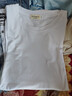 阿芭萨2026年新款夏装纯棉短袖t恤韩系宽松圆领休闲薄款大码上衣体恤衫 白色【纯色】 2XL 【建议125-135斤】 实拍图