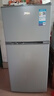 美的（Midea）112L两门小冰箱灰色双温小冰箱迷你家用宿舍租房灵活摆放节能低音深冷速冻 BCD-112CM 实拍图