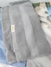 洁丽雅（Grace）新疆长绒棉A类毛巾2条装 纯棉加厚柔软面巾吸水洗脸巾 灰+棕运动 实拍图