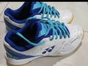 YONEX尤尼克斯羽毛球鞋yy男女同款训练透气缓震SHB101CR 白蓝 43 实拍图